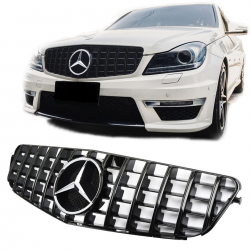 Εμπρόσθια μάσκα Panamericana AMG look για Mercedes-Benz C-Class (W204, S204)